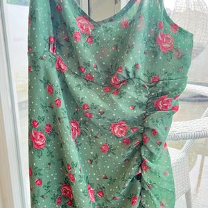 Green Floral Dress