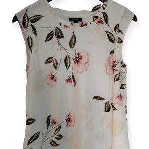 R&Co Sheer Floral Sleeveless Top (Woman)