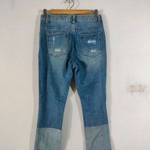 Blue Torned Jeans (Women's)