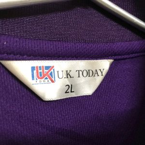 U.K.TODAY Purple T Shirt