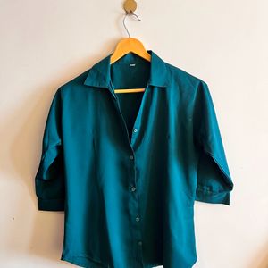 Peacok Green Shirt