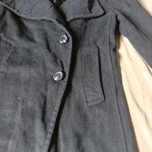 Black Overcoat  For Women