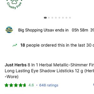 Just Herbs 8 In 1 Eyeshadow Lidstick