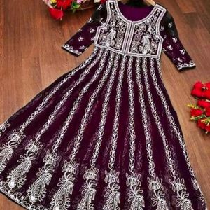 Chikankari Type Frock