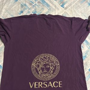 Purple Versace Tshirt For Women