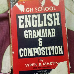 Wren & Martin English Grammar Book