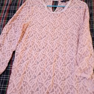 Vero Moda XL Peach Lace Top