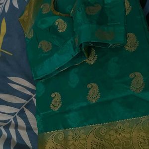 Pure Mango Raw Silk Saree