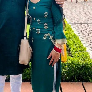 Beautiful 😍 Green Skirt Kurta