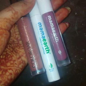 Mamaearth And Colorbar Lip Glosses