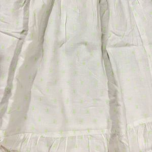 Babyhug White Cotton Dress