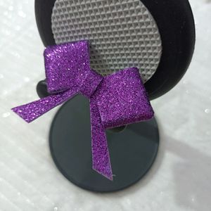 Glitter Bow Hairclips