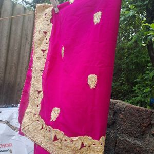 Magenta Saree Party Wear