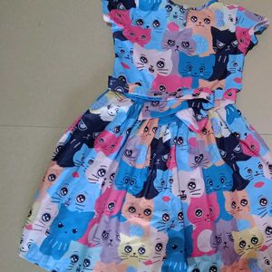 Cat Prints Frock