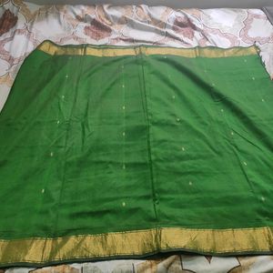 Green And Blue Silk Saree