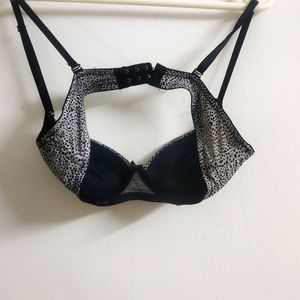 Leopard Print Heavily Padded Push Up Bra