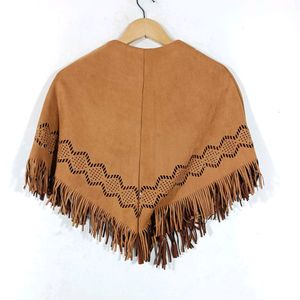 Brown Cropped Cape(Women's)