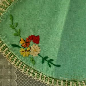 A Set of 3 hand embroidered table mats