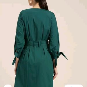 Woowzerz Brand Teal Green A-line Dress