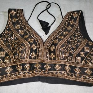 Black And Golden Blouse