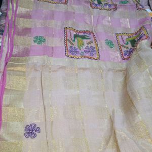 Handloom Zari Kota Saree..