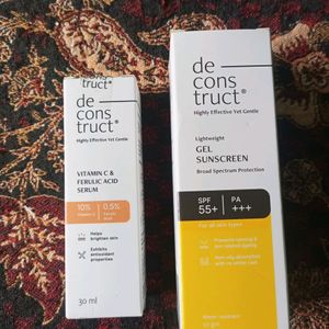 Deconstruct Vit C Serum And Gel Sunscreen