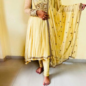 Beige Anarkali For Sarah!