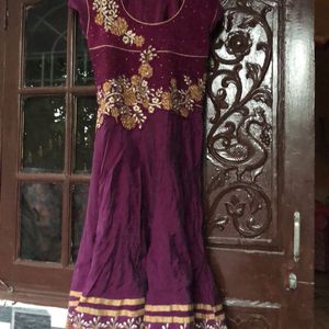 Purple Kurti Set