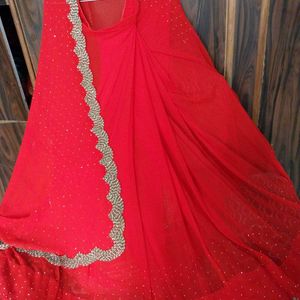 Red colr  👌 osmm saree  with blouse