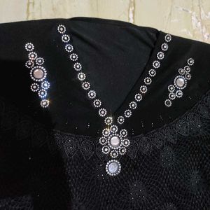 Black Abaya With Dupatta