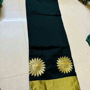 Formal Black Saree