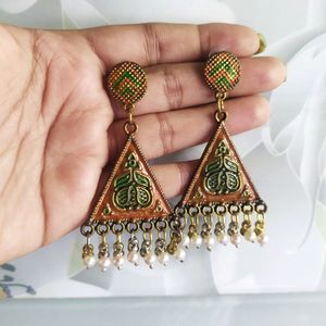 Oxidized Gold Plated Earrings