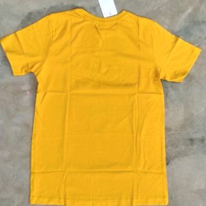 Brand New Panda Printed Half Yellow T-shirt