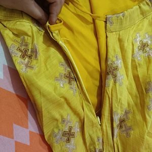 Yellow Ethnic Skirt