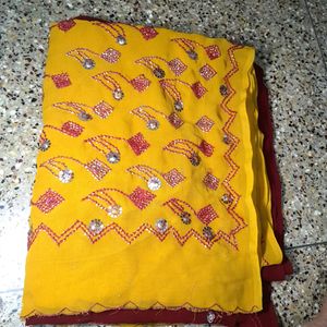 Price Drop 🔥Designer Sequins Saree Multicolour