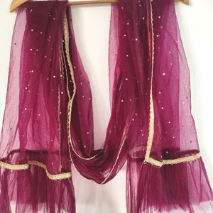 Purple Kurti With Duppata ( Women)