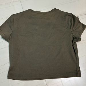 Croptop/ Olive Green Colour