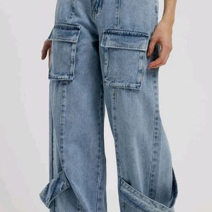 Mid Waist Wide Leg Jeans