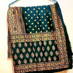 Beautiful Green Printed Dupatta