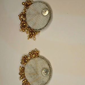 Kundan Tops Earrings