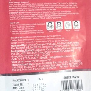 Selicylic Acid Sheet Mask Dermacol