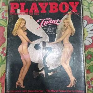 Collectible Old Playboy Magazines.