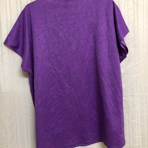 Purple Short Sleeve Top