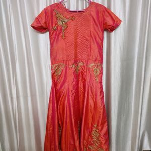 Gown With Dupatta And Salwar