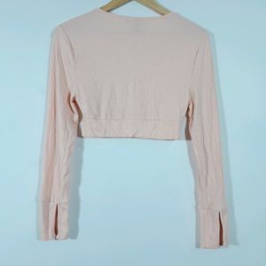 Peach Casual Fitted Top (Women's)