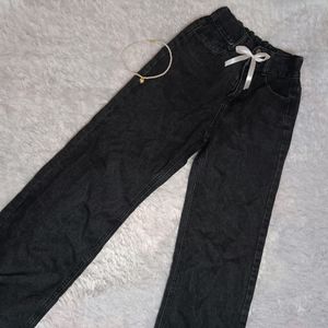 Charcoal Straight Pants