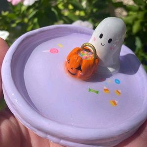 Halloween Themed Clay Trinket