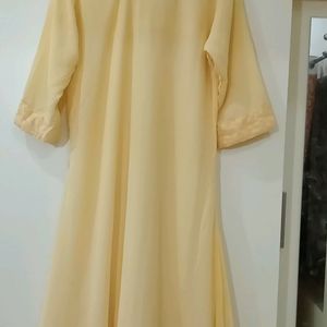 Yellow Georgette Kurta