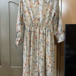 Korean Floral Dress