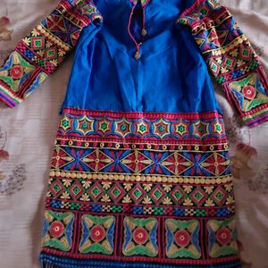 Blue Multicolour Kurti